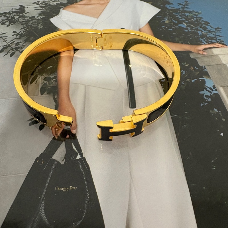 愛馬仕/Hermes 琺瑯 手鐲 PM 約 直徑5.8 X 5cm-1