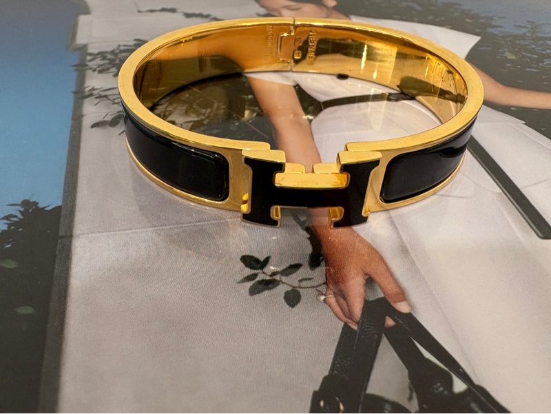 愛馬仕/Hermes 琺瑯 手鐲 PM 約 直徑5.8 X 5cm-3