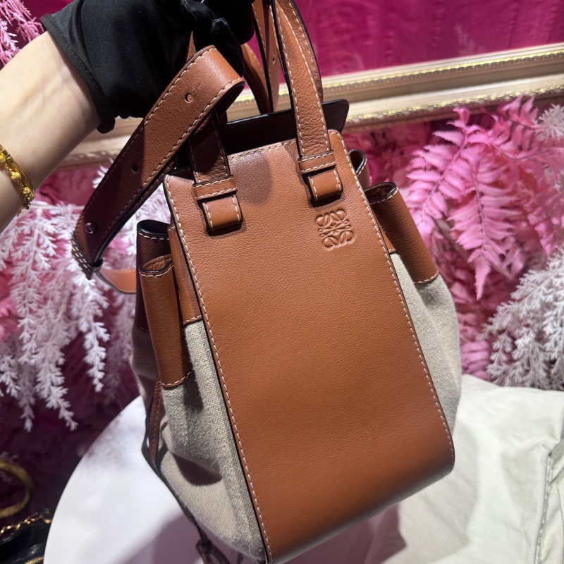 Loewe吊床包/帆布包/王吉娜古董精品-2