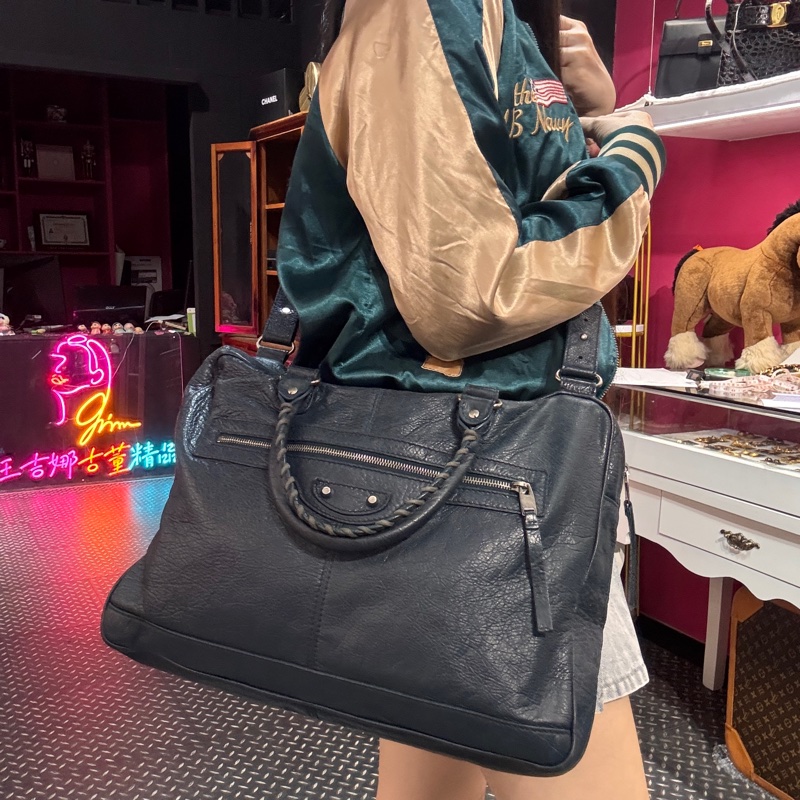 Balenciaga 機車包斜背包巴黎世家/王吉娜古董精品-1