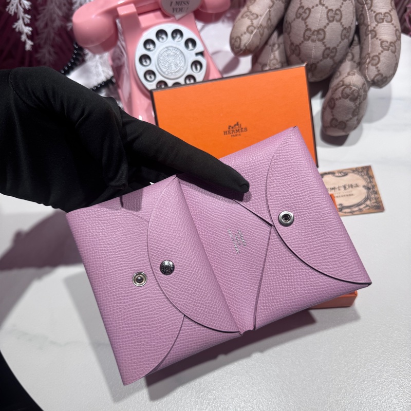 Hermes櫻花粉零錢包/王吉娜古董精品-6