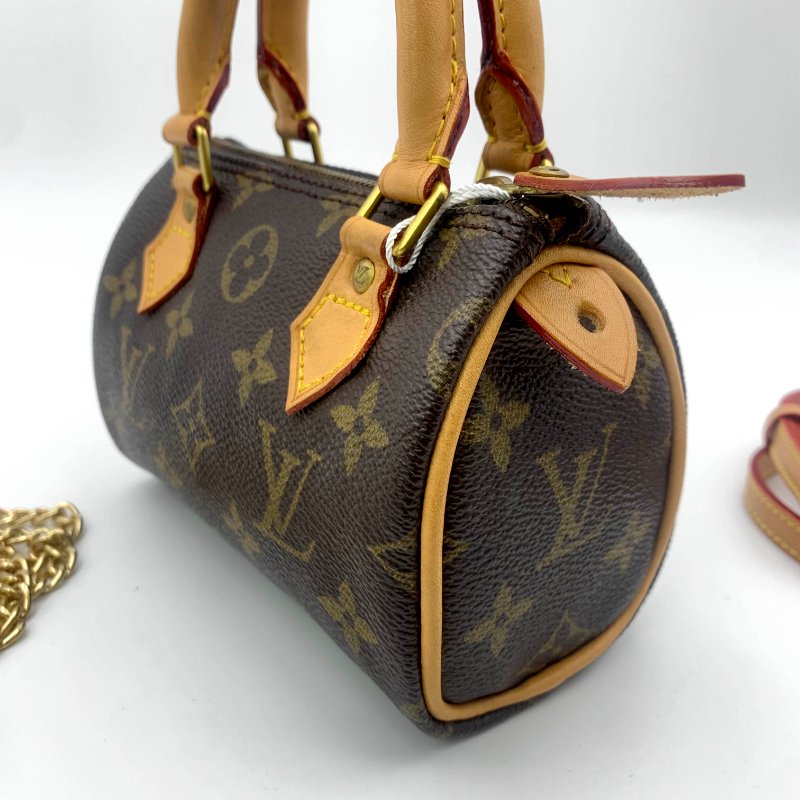 Louis Vuitton 經典老花speedy mini,LV,路易威登,Nano,小廢包,波士頓包,真品現貨,免運-1