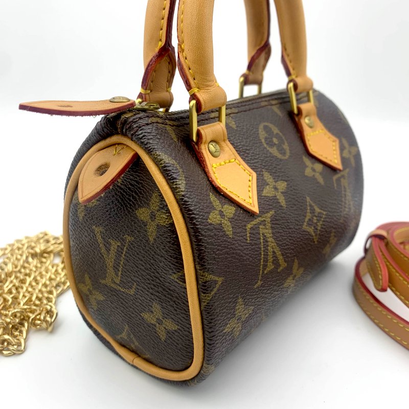 Louis Vuitton 經典老花speedy mini,LV,路易威登,Nano,小廢包,波士頓包,真品現貨,免運-3