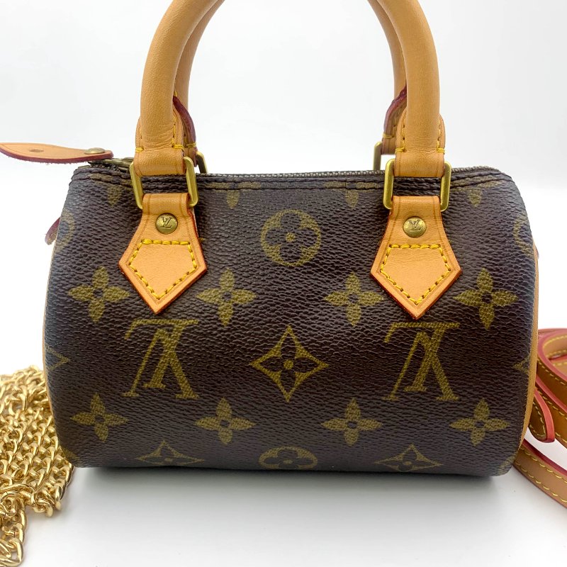 Louis Vuitton 經典老花speedy mini,LV,路易威登,Nano,小廢包,波士頓包,真品現貨,免運-4