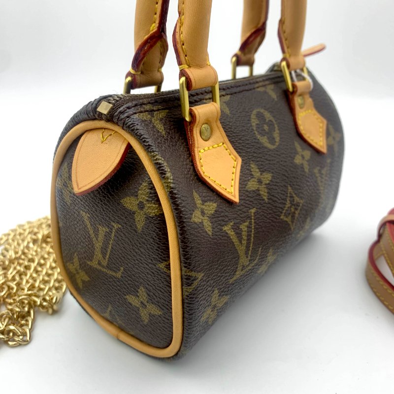 Louis Vuitton 經典老花speedy mini,LV,路易威登,Nano,小廢包,波士頓包,真品現貨,免運-7
