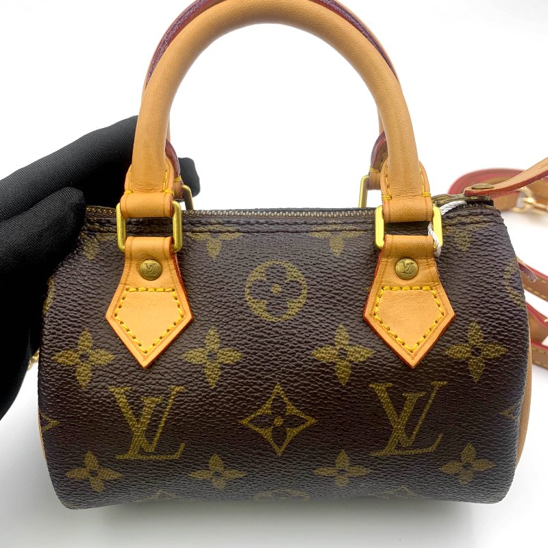 Louis Vuitton 經典老花speedy mini,LV,路易威登,Nano,小廢包,波士頓包,真品現貨,免運-11