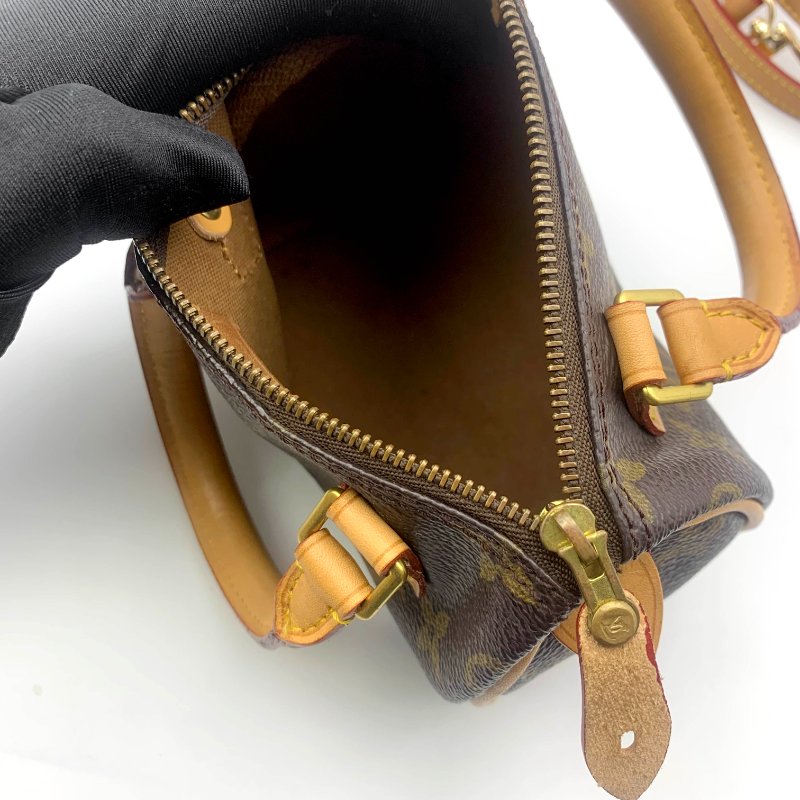 Louis Vuitton 經典老花speedy mini,LV,路易威登,Nano,小廢包,波士頓包,真品現貨,免運-17