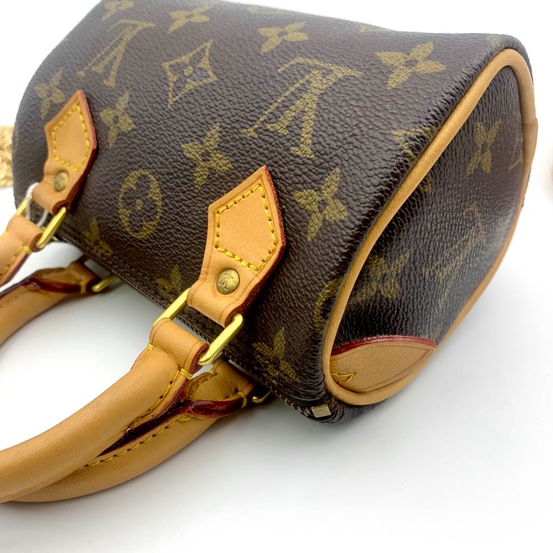 Louis Vuitton 經典老花speedy mini,LV,路易威登,Nano,小廢包,波士頓包,真品現貨,免運-24