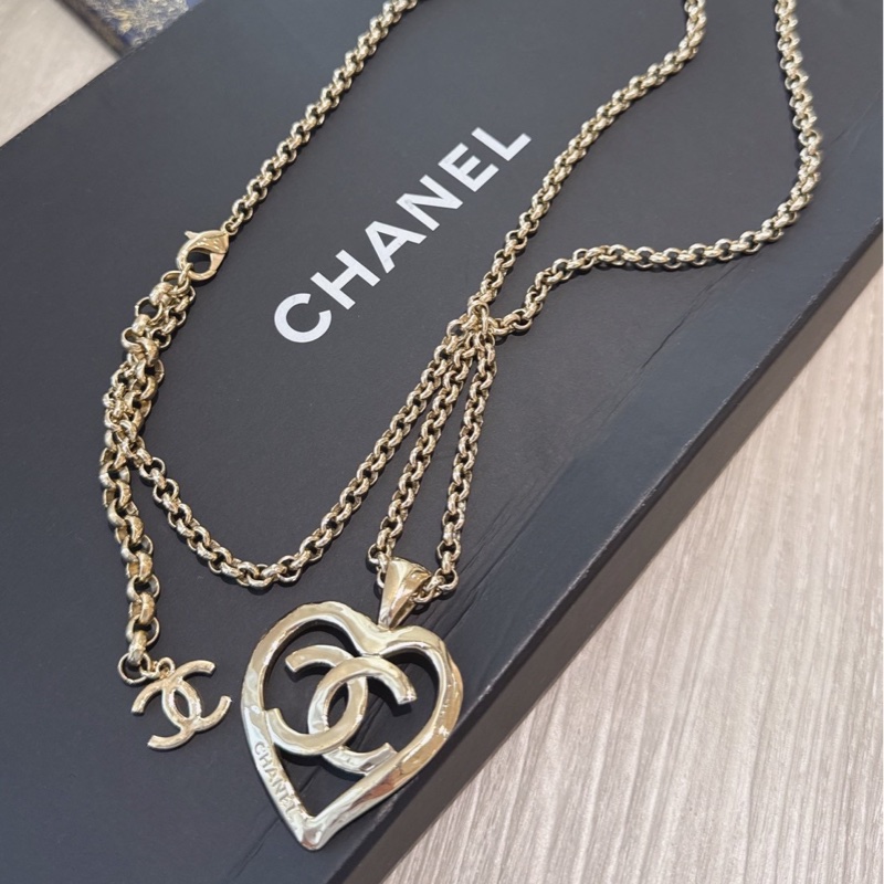 CHANEL 愛心簍空腰鏈-0