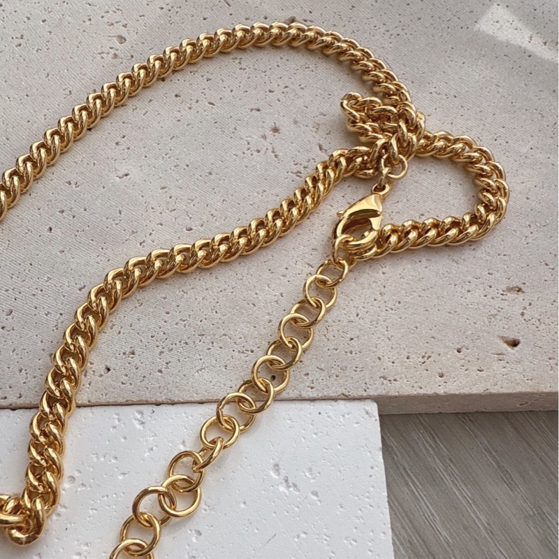 CHANEL 黑色雙C星星字母長項鍊-4