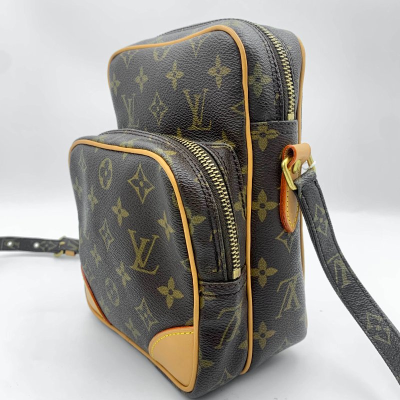 Louis Vuitton 老花雙層相機包，LV經典包，路易威登，麻將包，側背包，二手真品，正品，現貨，免運-1