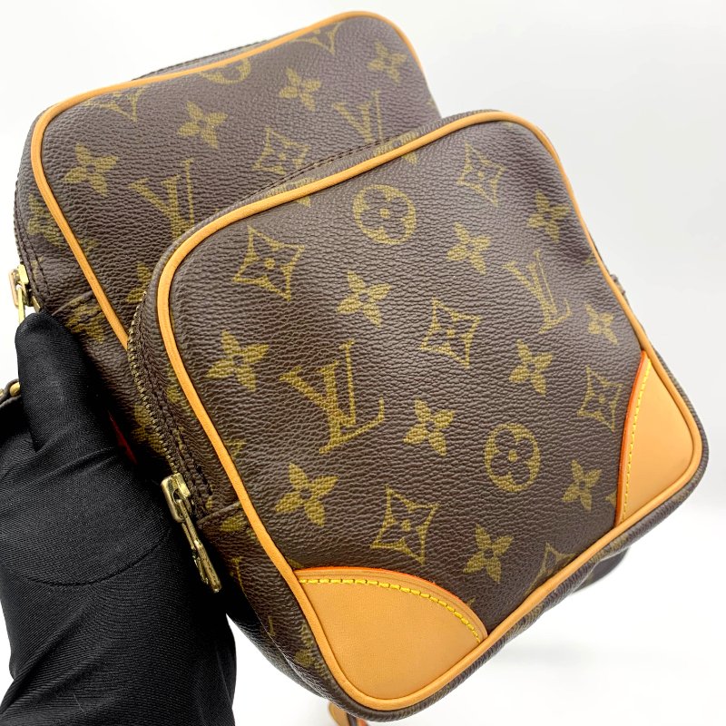 Louis Vuitton 老花雙層相機包，LV經典包，路易威登，麻將包，側背包，二手真品，正品，現貨，免運-8