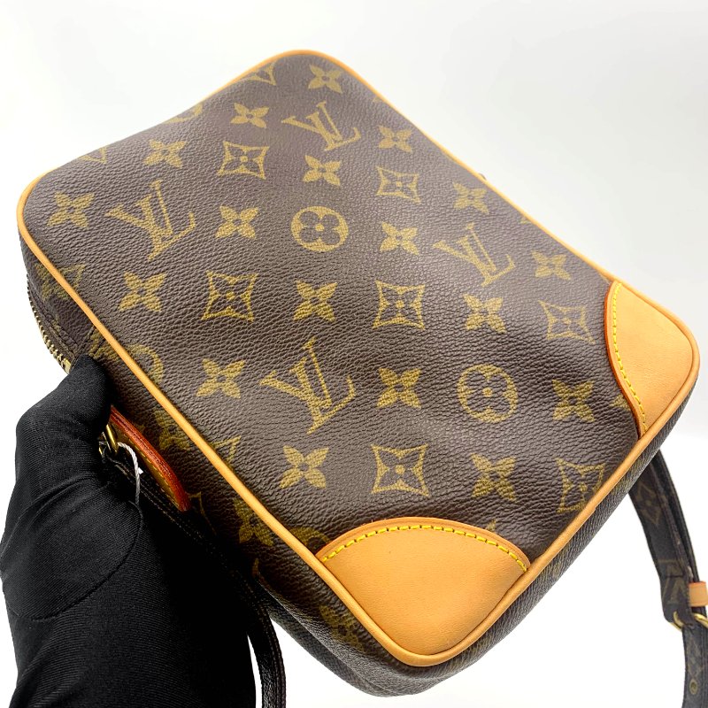 Louis Vuitton 老花雙層相機包，LV經典包，路易威登，麻將包，側背包，二手真品，正品，現貨，免運-9