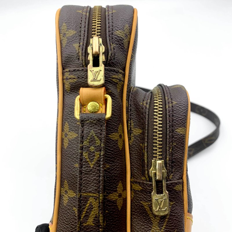 Louis Vuitton 老花雙層相機包，LV經典包，路易威登，麻將包，側背包，二手真品，正品，現貨，免運-10