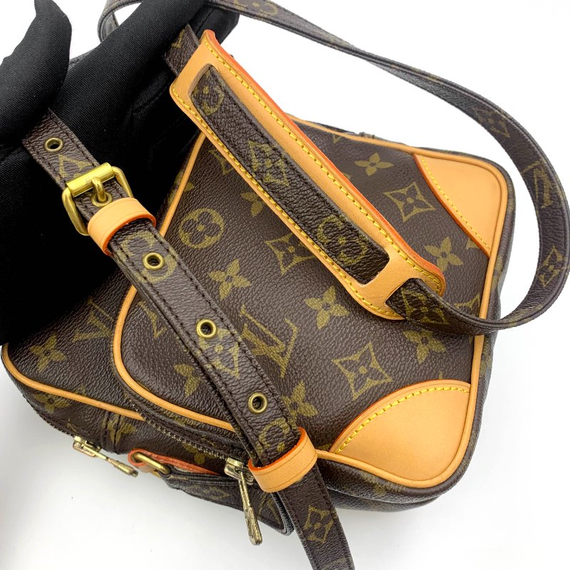 Louis Vuitton 老花雙層相機包，LV經典包，路易威登，麻將包，側背包，二手真品，正品，現貨，免運-26