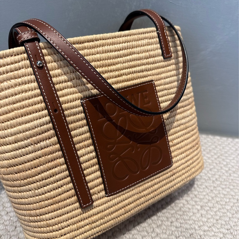 LOEWE Basket 草編托特包-2