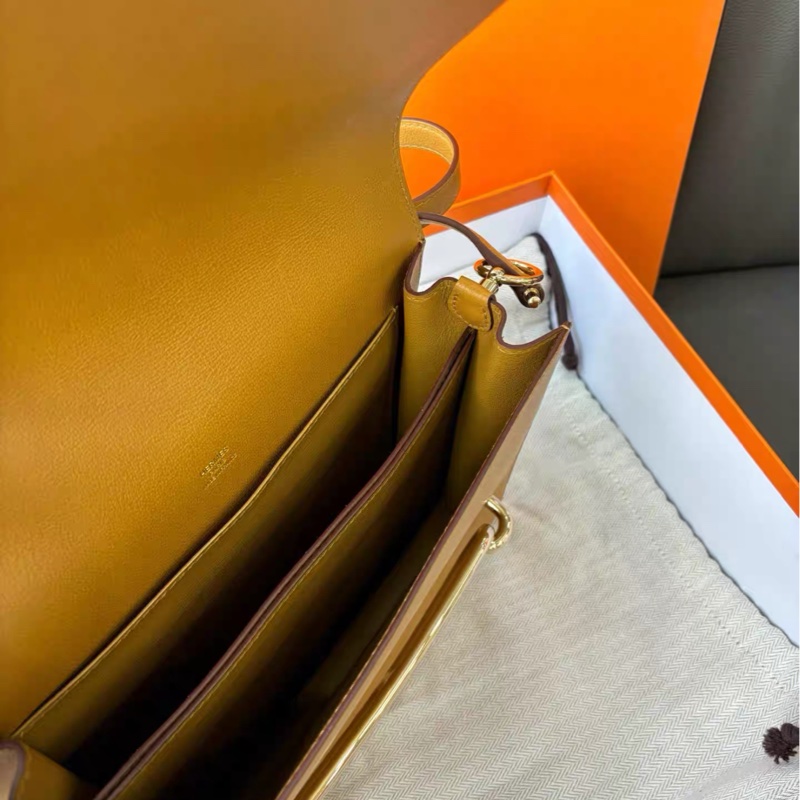 🌈Hermes🧡Roulis 23🧡芝麻色金扣🧡99新🌟Evercolor 皮🌟-2