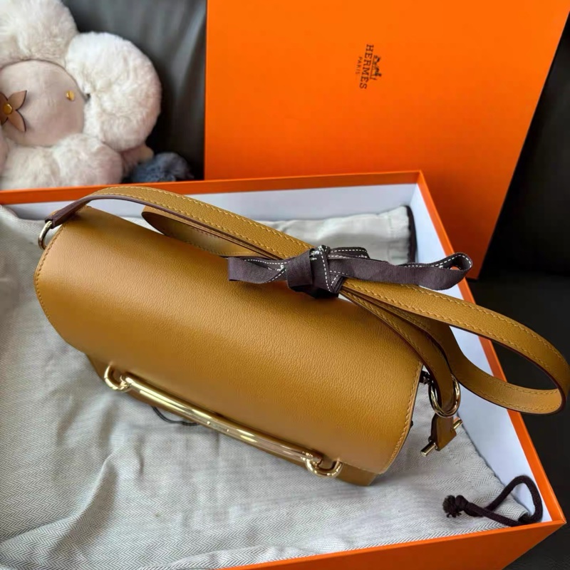 🌈Hermes🧡Roulis 23🧡芝麻色金扣🧡99新🌟Evercolor 皮🌟-3