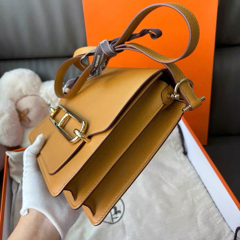 🌈Hermes🧡Roulis 23🧡芝麻色金扣🧡99新🌟Evercolor 皮🌟-4