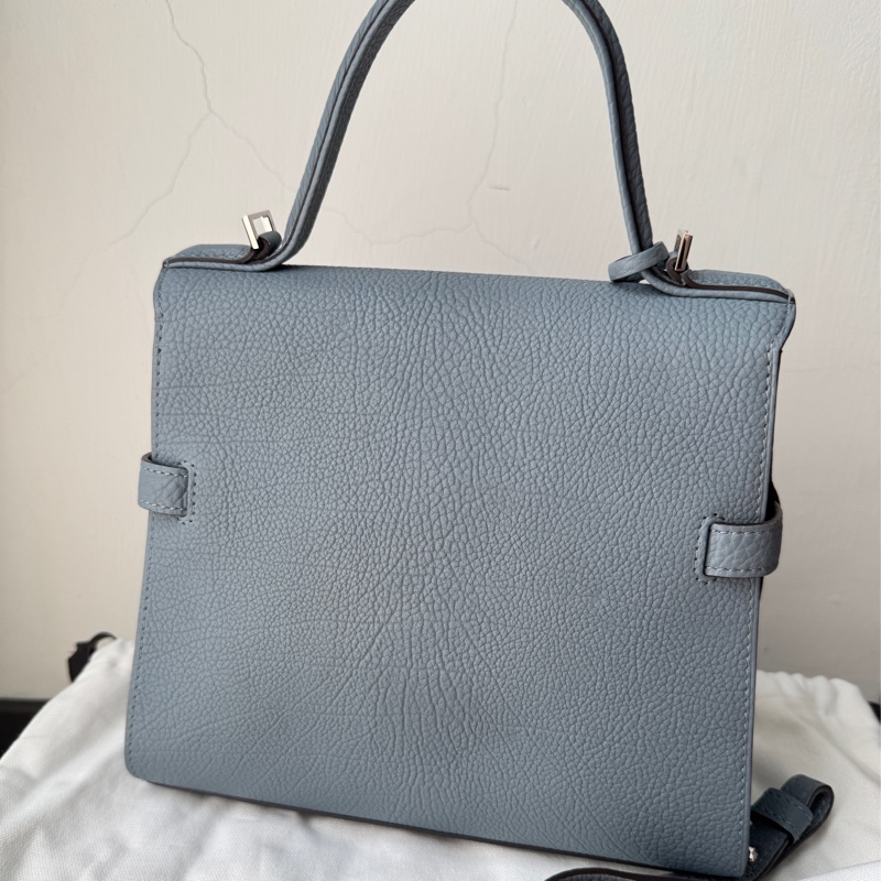 DELVAUX 德爾沃 Tempête PM Crispy Calf｜太平洋藍-9成新-7