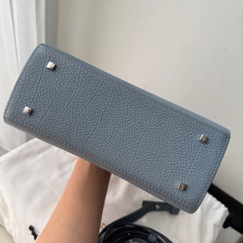 DELVAUX 德爾沃 Tempête PM Crispy Calf｜太平洋藍-9成新-11