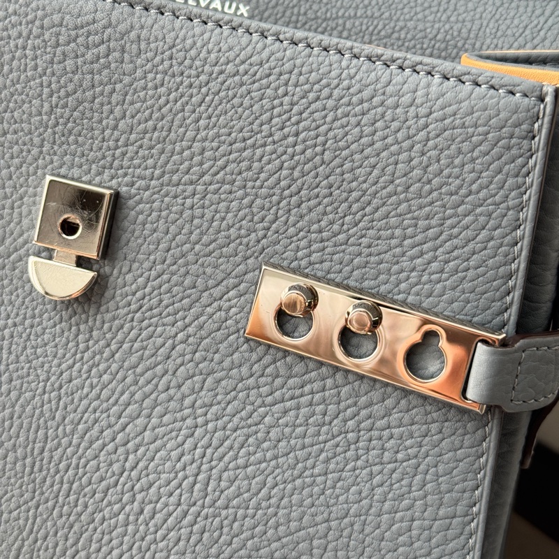 DELVAUX 德爾沃 Tempête PM Crispy Calf｜太平洋藍-9成新-14