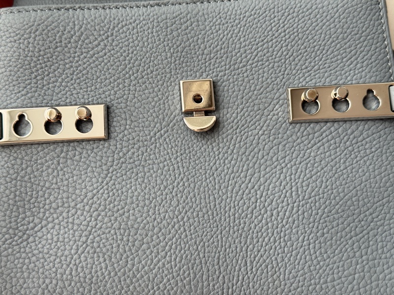 DELVAUX 德爾沃 Tempête PM Crispy Calf｜太平洋藍-9成新-15