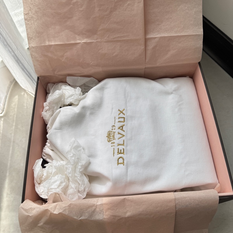 DELVAUX 德爾沃 Tempête PM Crispy Calf｜太平洋藍-9成新-17