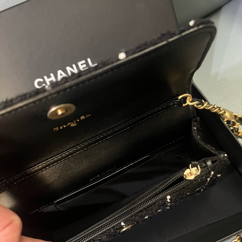 Chanel 毛呢金球 woc-2