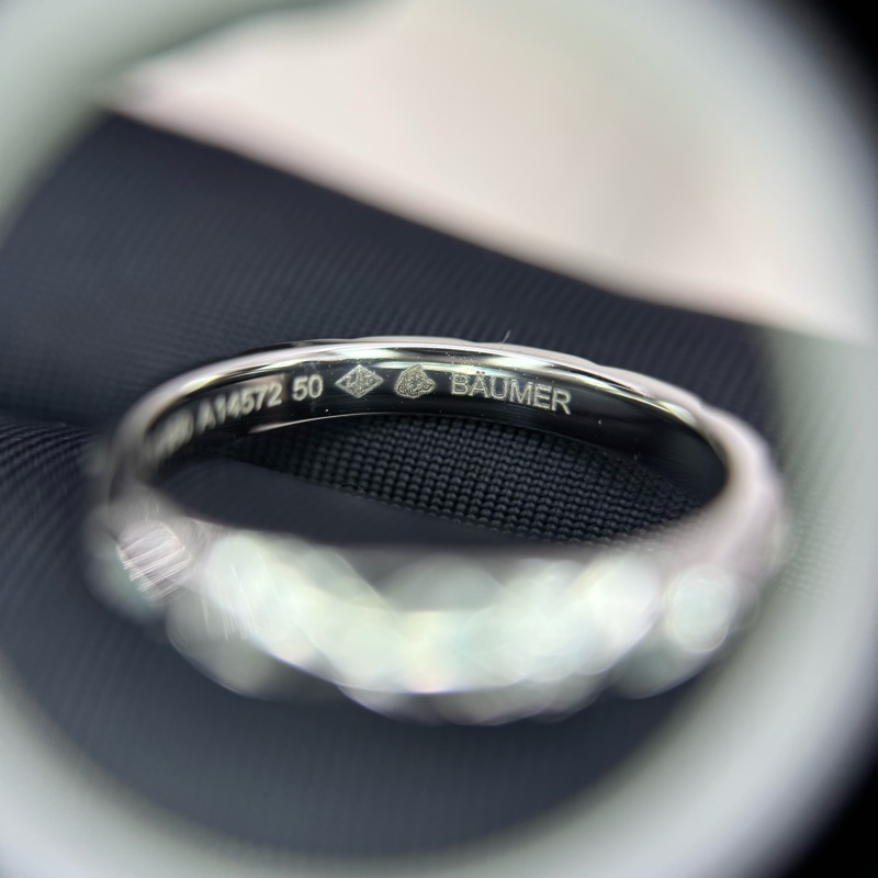 Chanel 2020 Coco Crush Matelisse Marriage 三連式粒狀鑽石鉑金戒指PT950 Model No 50-20