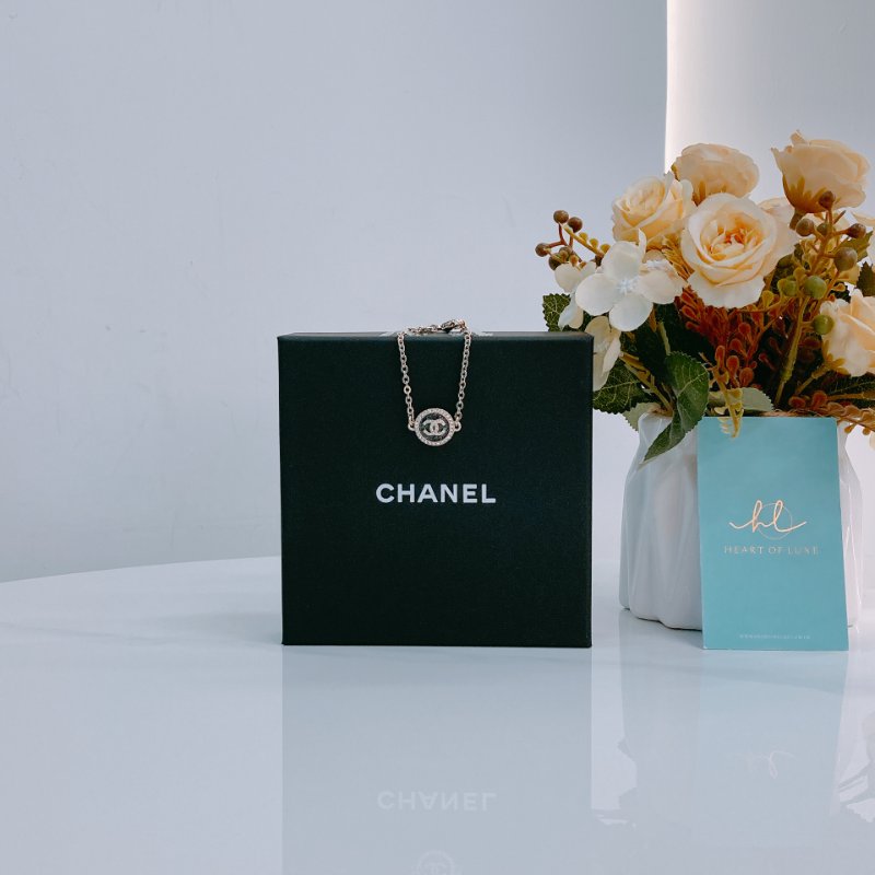 MS0314 香奈兒 25B 手鍊 CC Logo 圓形 黑淡金 全新 Chanel Circle CC Logo Black x LGHW Bracelet-0