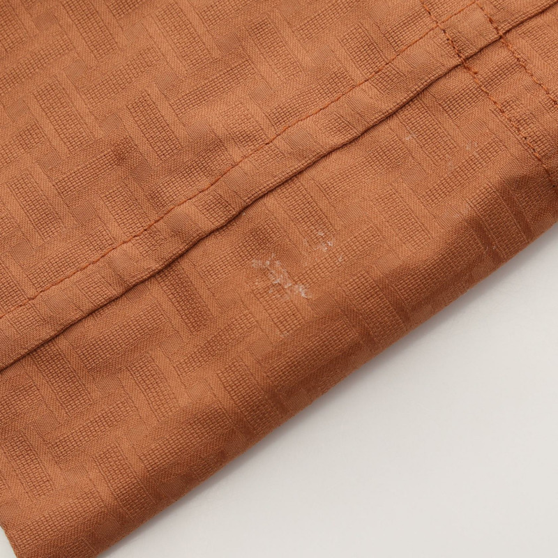 HERMES 波西米亞風格短版薄紗馬賽克連身裙 棉質 棕色 二手 女士-6