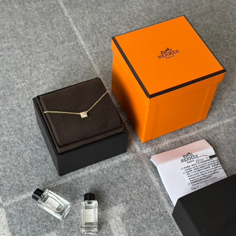 HERMES Clou'd H 18K玫瑰金鑽石手鍊 - 小號 0.15carat-5