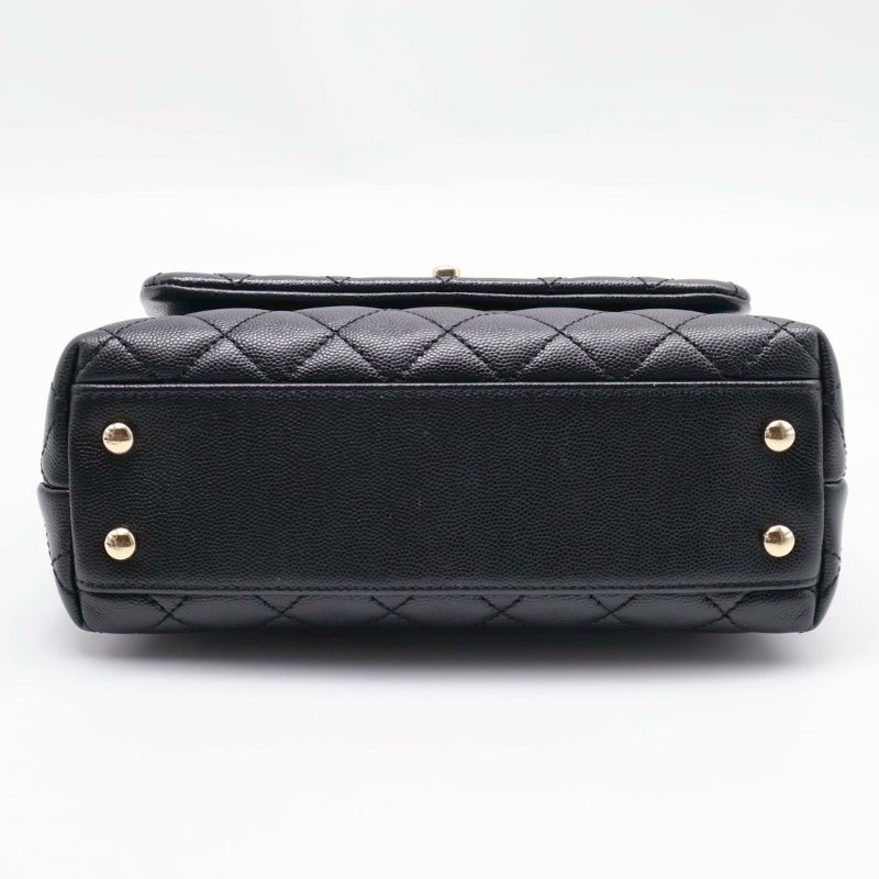 CHANEL Coco handle - 小號黑金30開-8