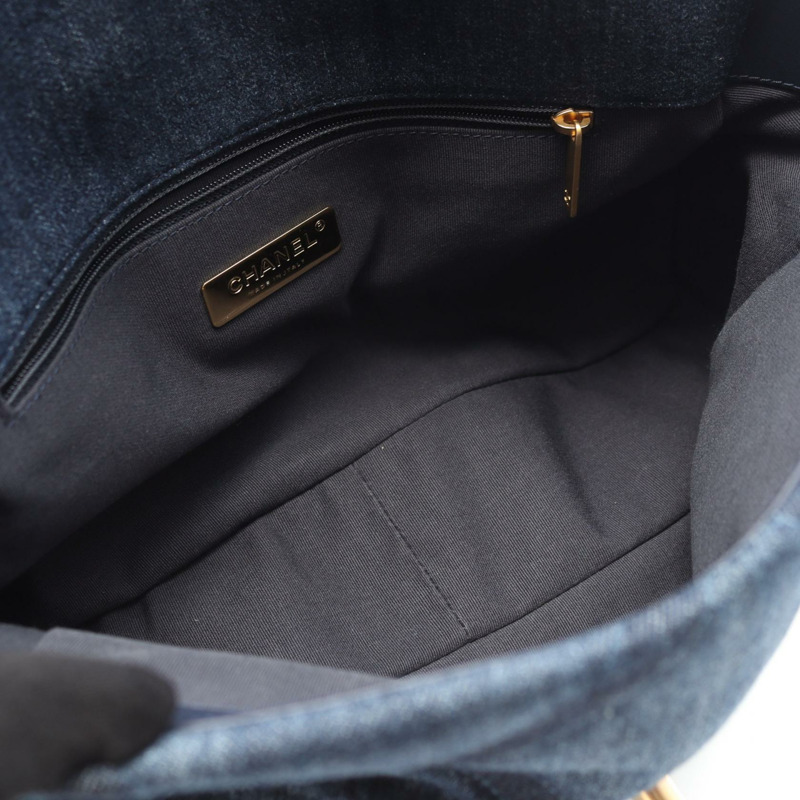 CHANEL 19 dix-neuf Matelasse 鏈條單肩包 AS1161 牛仔藍 二手 女款 CC-5