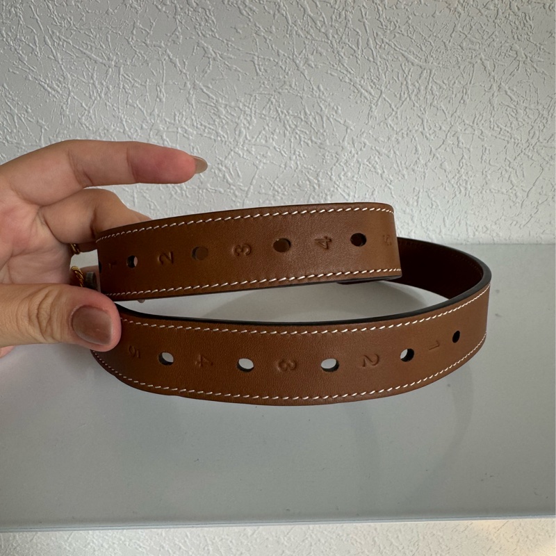 Gucci滿版老花拼焦糖皮革肩背包-24