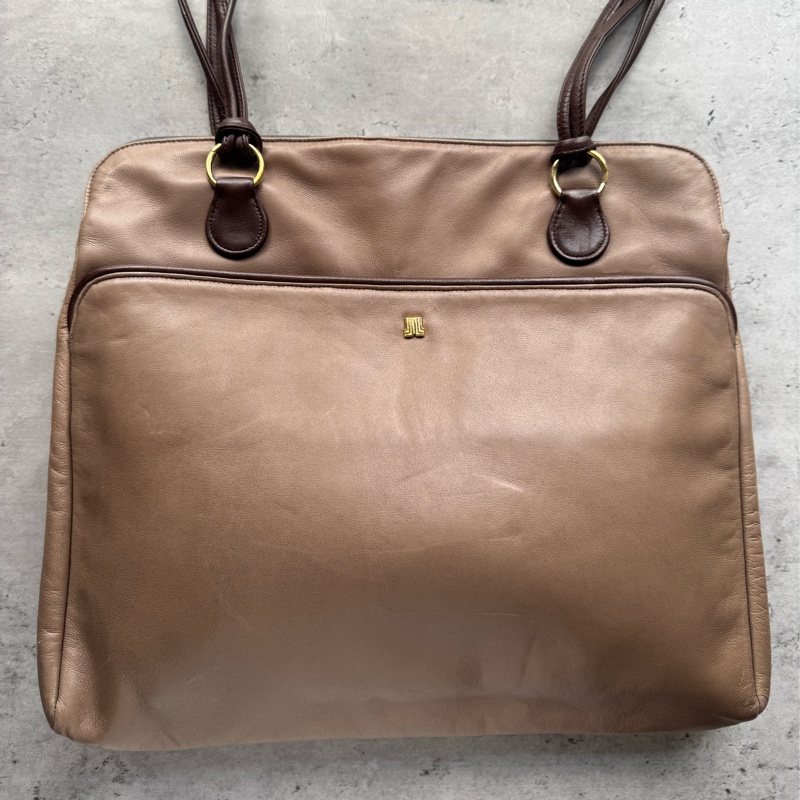 LANVIN 羊革托特包 Tote Bag 通勤包 上學 輕便真皮-2