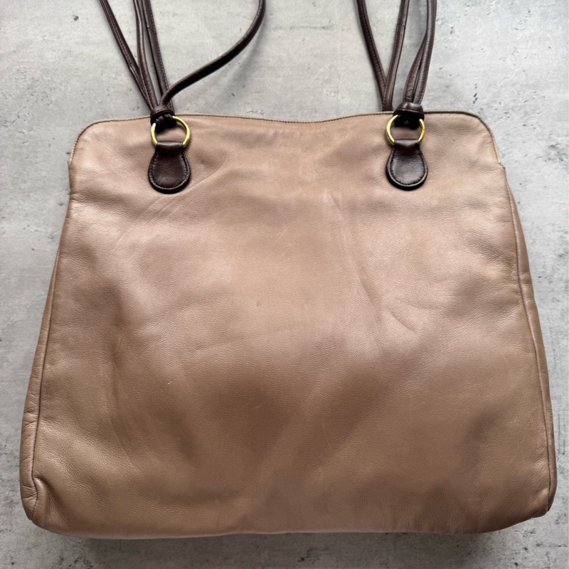 LANVIN 羊革托特包 Tote Bag 通勤包 上學 輕便真皮-3