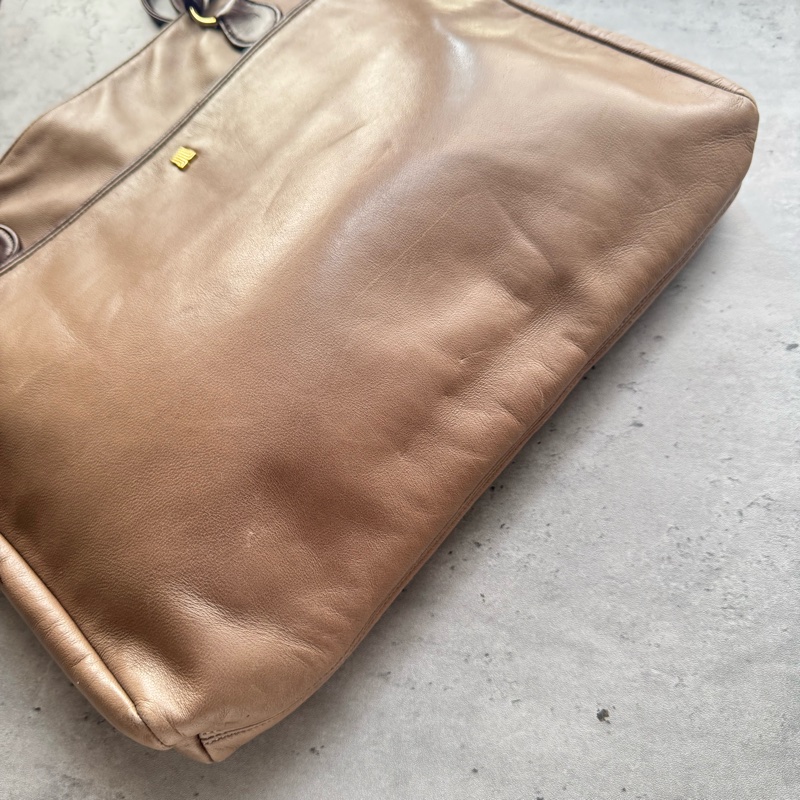 LANVIN 羊革托特包 Tote Bag 通勤包 上學 輕便真皮-4