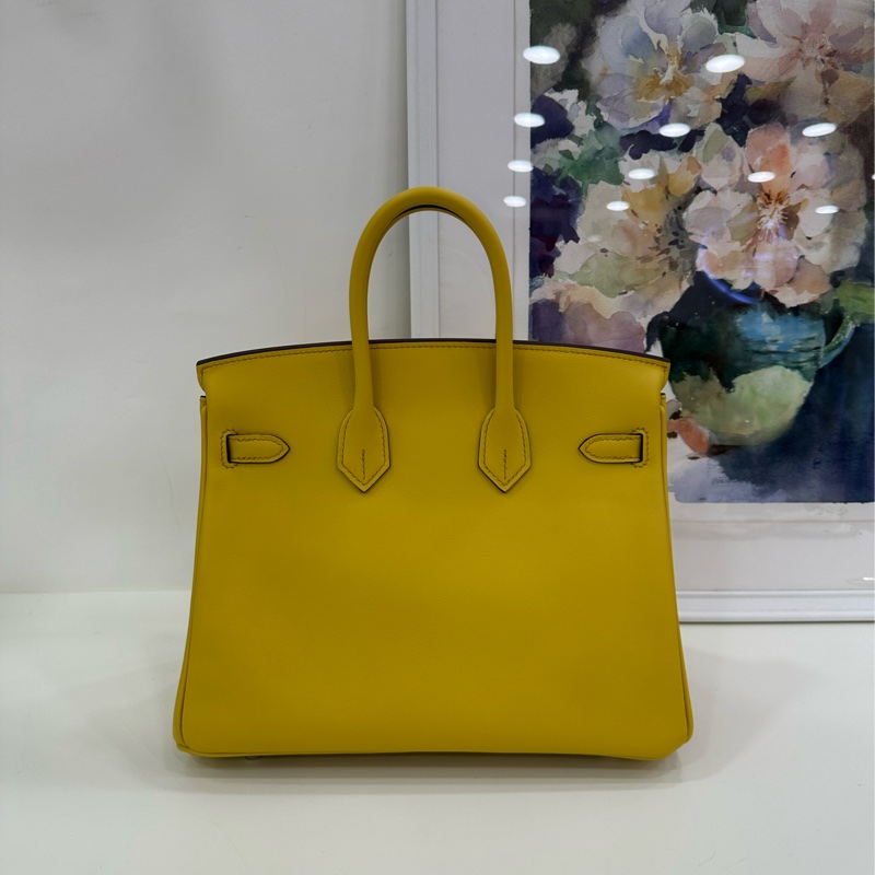 Hermes birkin 25 B4陽光金 銀扣 swift皮 B刻 99新近閒置-2