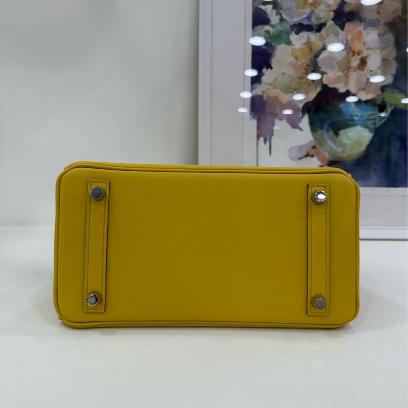 Hermes birkin 25 B4陽光金 銀扣 swift皮 B刻 99新近閒置-7