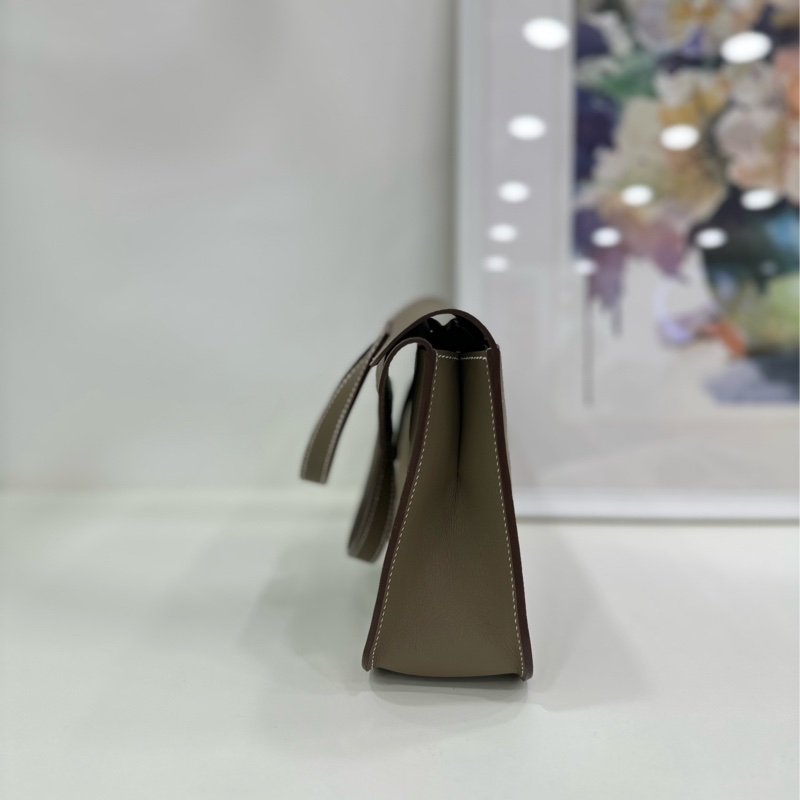 Hermes mini halzan 大象灰銀扣 W刻 swift皮 閒置新 有購證-3