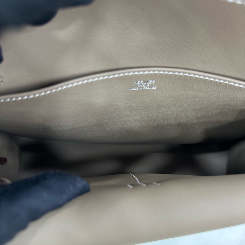 Hermes mini halzan 大象灰銀扣 W刻 swift皮 閒置新 有購證-8
