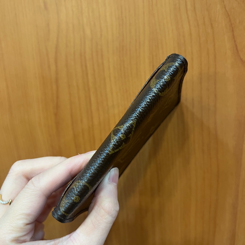 LV 原花咖牛皮5卡卡夾M60502-3