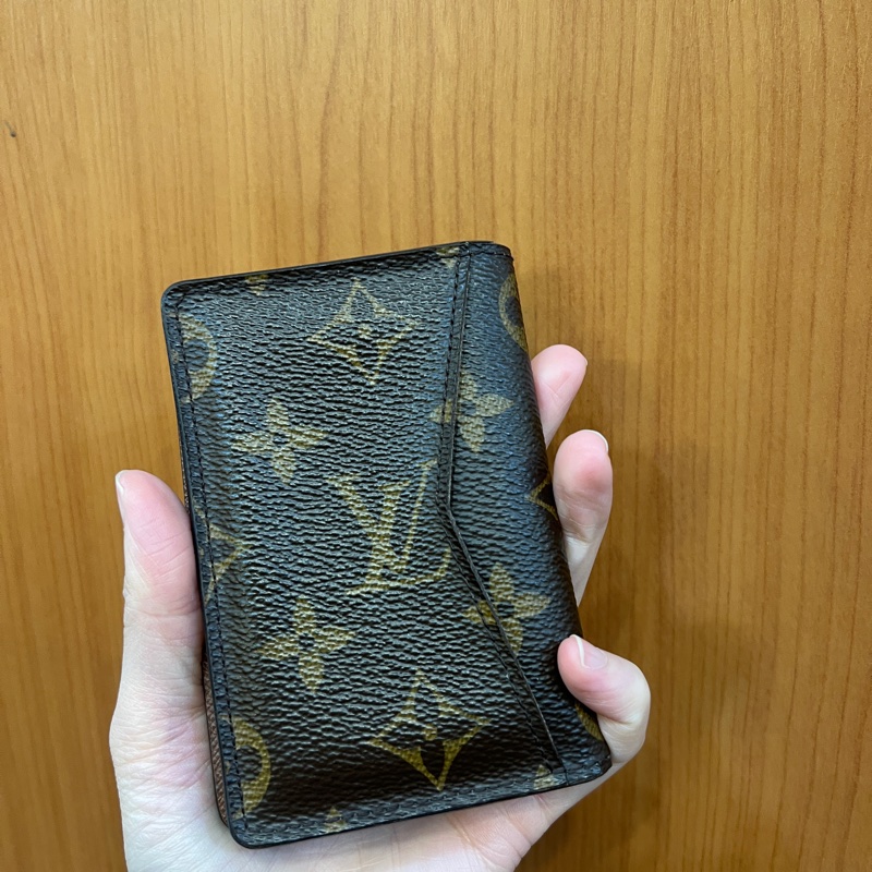 LV 原花咖牛皮5卡卡夾M60502-5