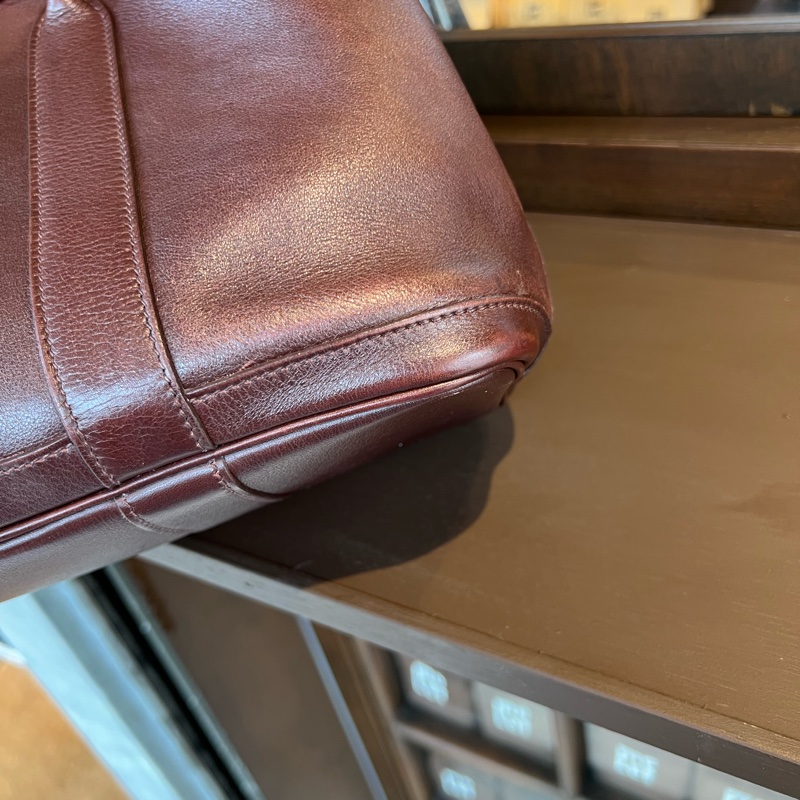 Hermes 愛馬仕Garden Party30 花園 中古 絲巾款 全皮 巧克力色-12