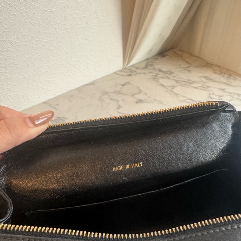 chanel黑菱格拉鏈方形肩背包-47