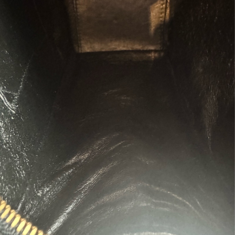 chanel黑菱格拉鏈方形肩背包-48