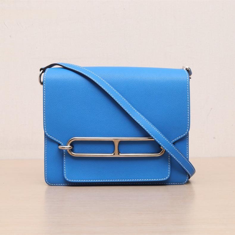 Roulis 豬鼻子 23 B3坦尚尼亞藍 EC皮 A刻 銀扣-0