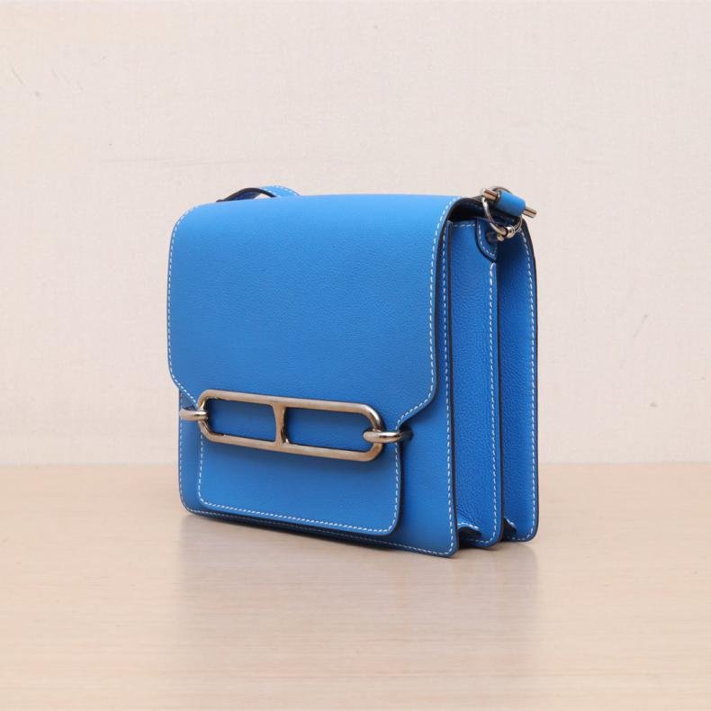 Roulis 豬鼻子 23 B3坦尚尼亞藍 EC皮 A刻 銀扣-3